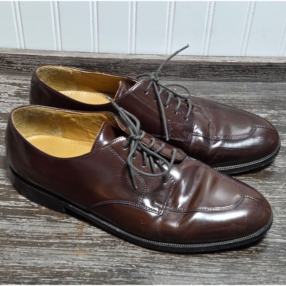 Cole Hahn Men's Brown Leather Lace up Oxford Dress Business Shoe Size 10 D